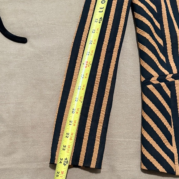 Striped Black and Orange Blazer - Picture 13 of 14